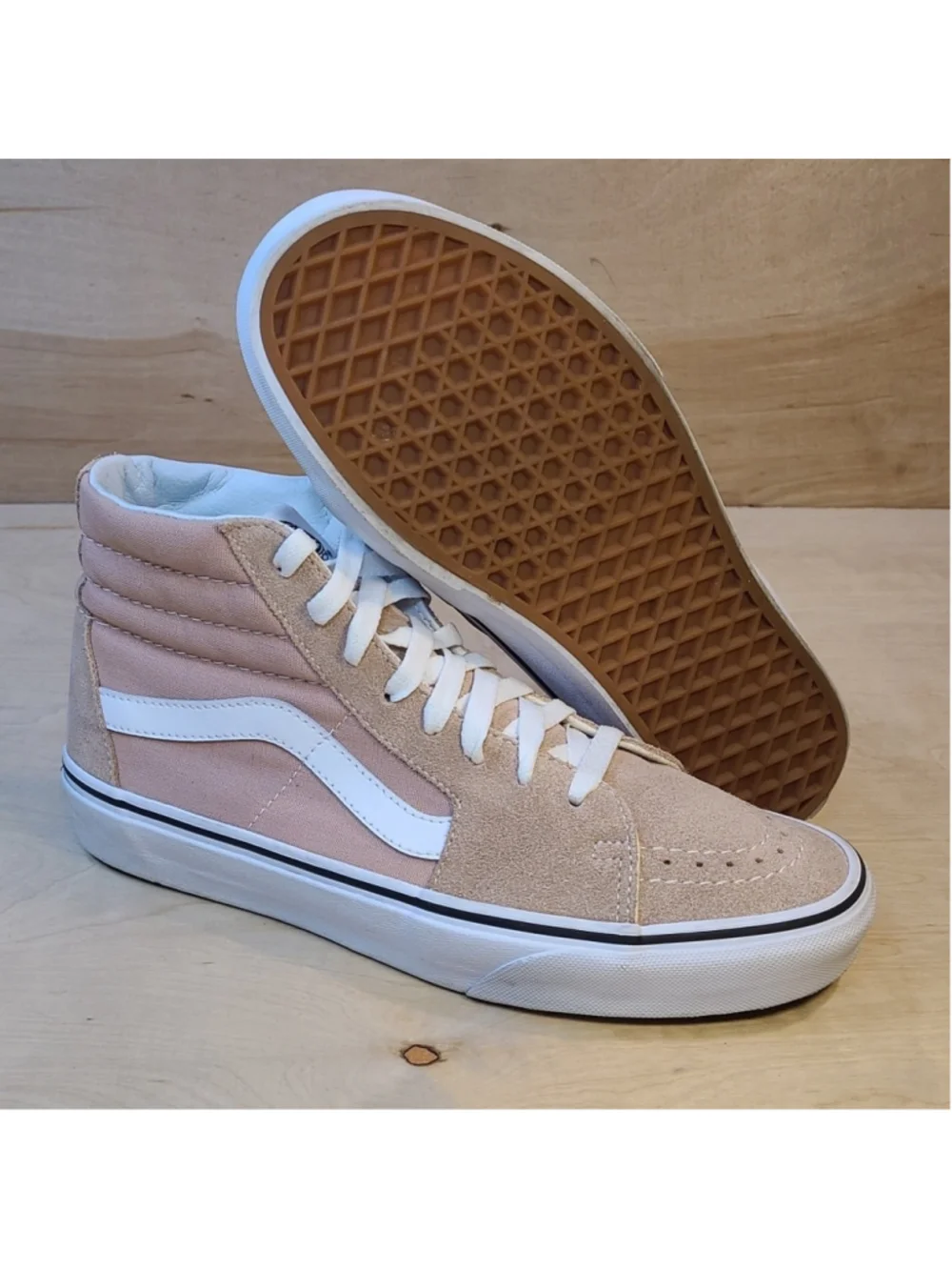 Vans Sk8-Hi Size 8 Mens/9.5 Womens Peach Colored Skate Shoes